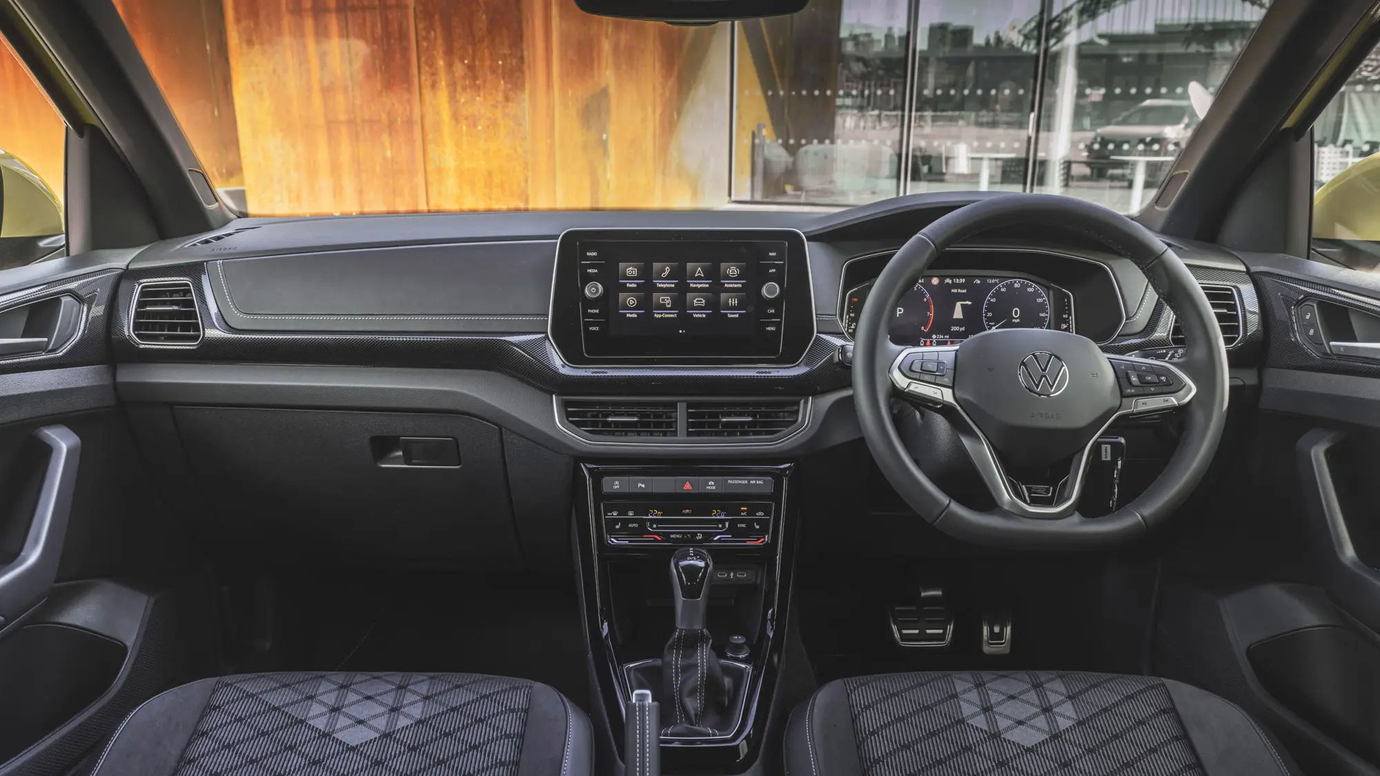 Volkswagen T-Cross modern cockpit touchscreen
