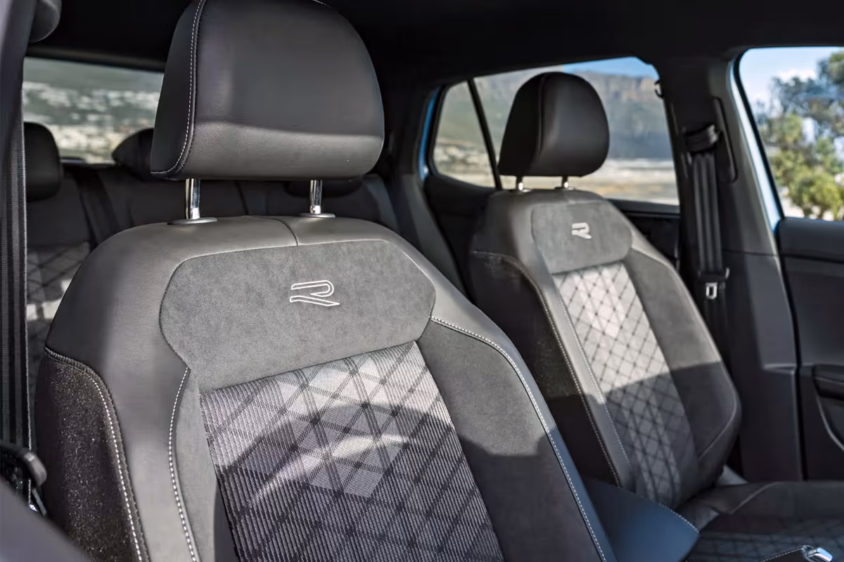 Volkswagen T-Cross R-Line sport seats rear interior